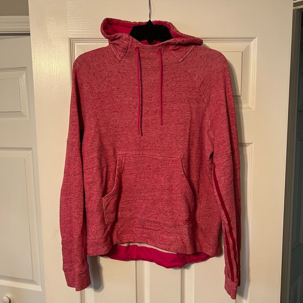 Pink Adidas hoodie